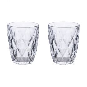 Set 2 bicchieri acqua 340 ml, trasparente, Celine Sibilla