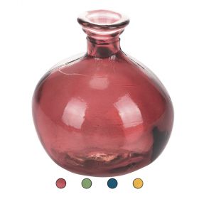 Vaso arredo in vetro riciclato h. 18 cm, Cairo Sibilla