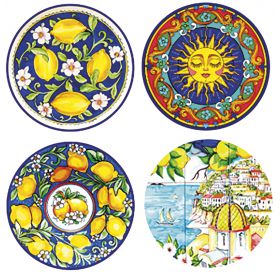 Piatto pizza/portata in gres, Sicilia