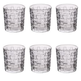 Set 6 bicchieri acqua in vetro 275 ml