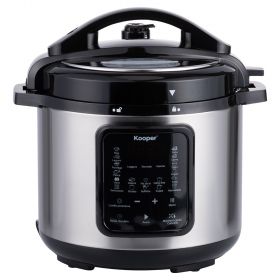 Pentola a pressione elettrica 6 L in acciaio inox, 18 programmi preimpostati, 1000 W, Kooper