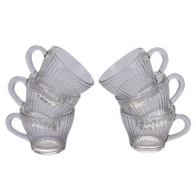 Set 6 tazzine caffè 90 ml in vetro