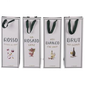 Busta regalo per bottiglia vino in carta