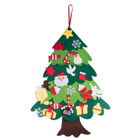 Albero di Natale 70x100 cm, 25 accessori inclusi, Santa's House