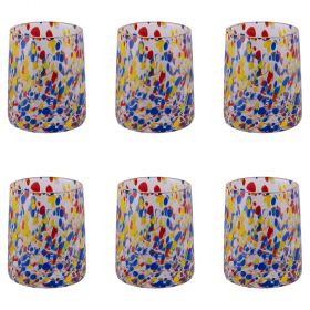 Set 6 bicchieri acqua 370 ml, Candy Multicolor