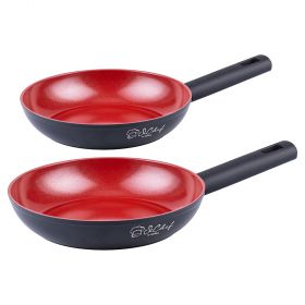 Set 2 padelle 22-26 cm, rivestimento in ceramica, induzione, Canyon SìChef