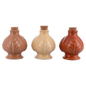 Pumo mini oliera 120 ml in ceramica e sughero, Chocolate