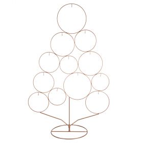 Albero di Natale design per 12 appendini, h. 82 cm, gold, XMas