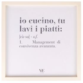 Quadro decorativo con cornice 40x40 cm, Victionary