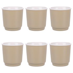 Set 6 tazzine caffè 100 ml, Cedro pedro, Forma