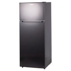 Frigorifero con freezer 240 L doppia porta 54,2x54,2x142,5 cm, grigio scuro, Kooper