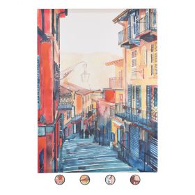 Tela dipinta 50x70 cm, Street Sibilla