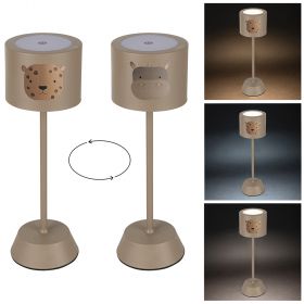 Lampada da tavolo touch ricaricabile, leopardo/ghepardo, Les Petites