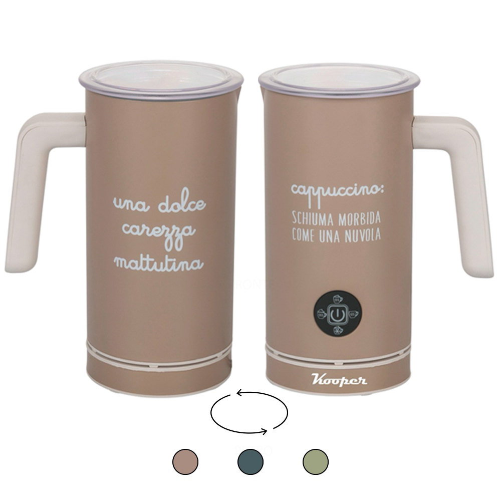 <p>Cappuccinatore, monta e scalda, 500W, silver, Kooper</p>
