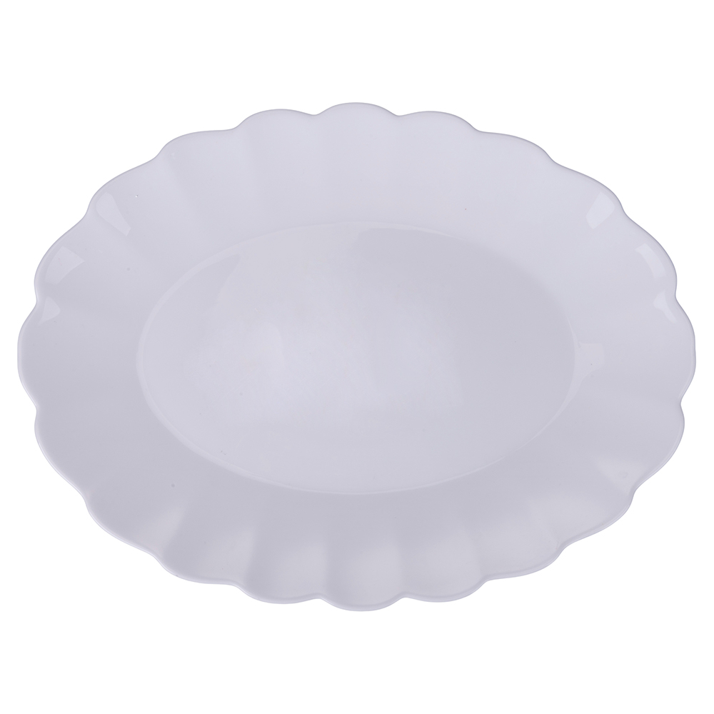 Piatto da portata ovale 35x26,5 cm in vetro opalino