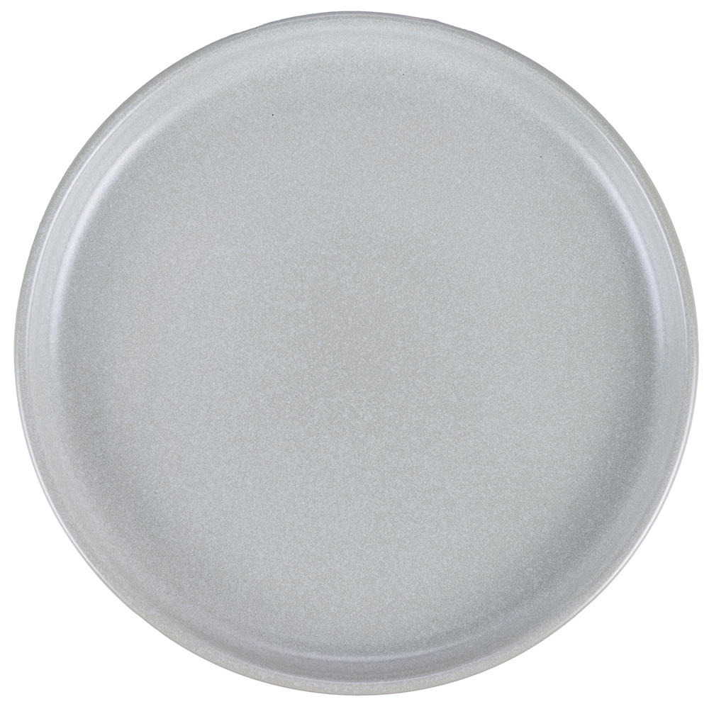 Piatto frutta color matt effetto stone in gres, verde salvia, Berlin