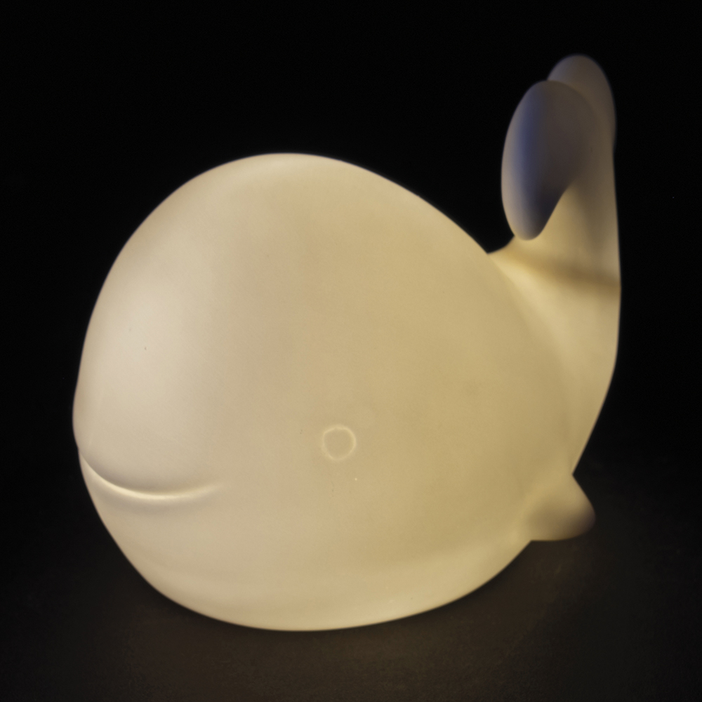 Balena led decorativa in ceramica, Ocean