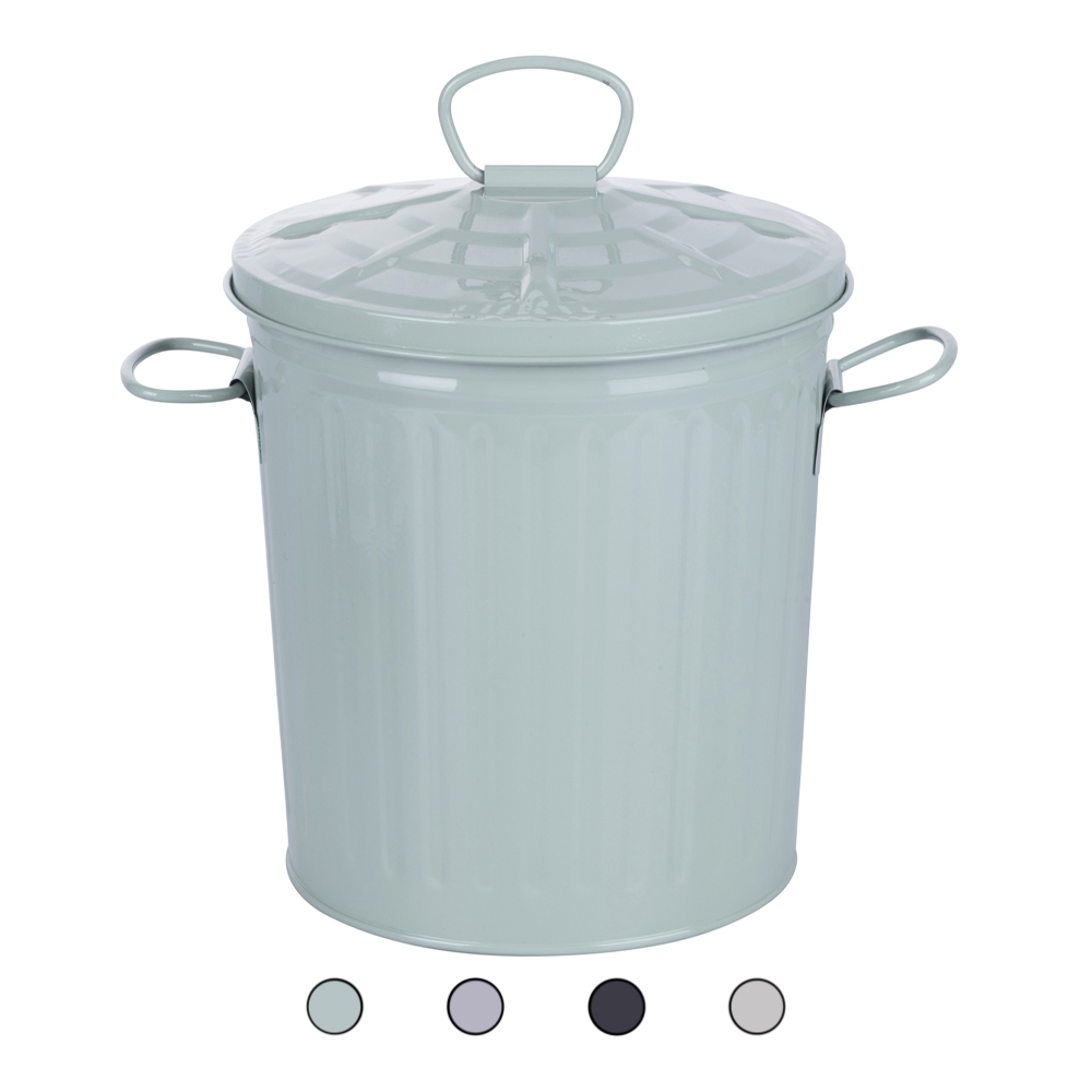 Pattumiera con coperchio e impugnature laterali 18 L