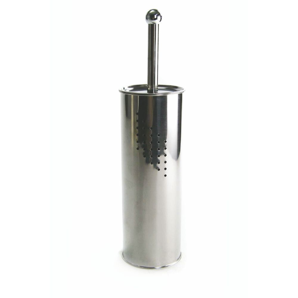 Portascopino per WC in acciaio