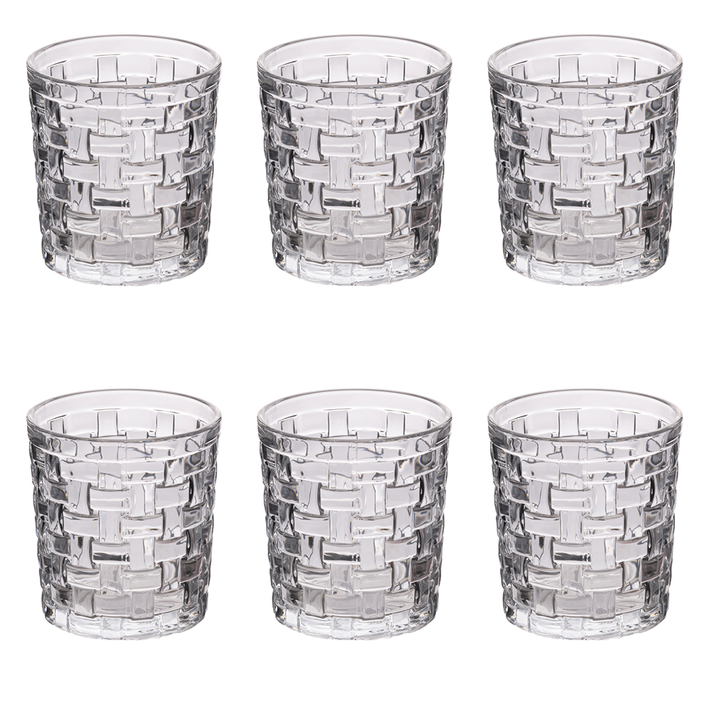 Set 6 bicchieri acqua in vetro 275 ml, Cottage