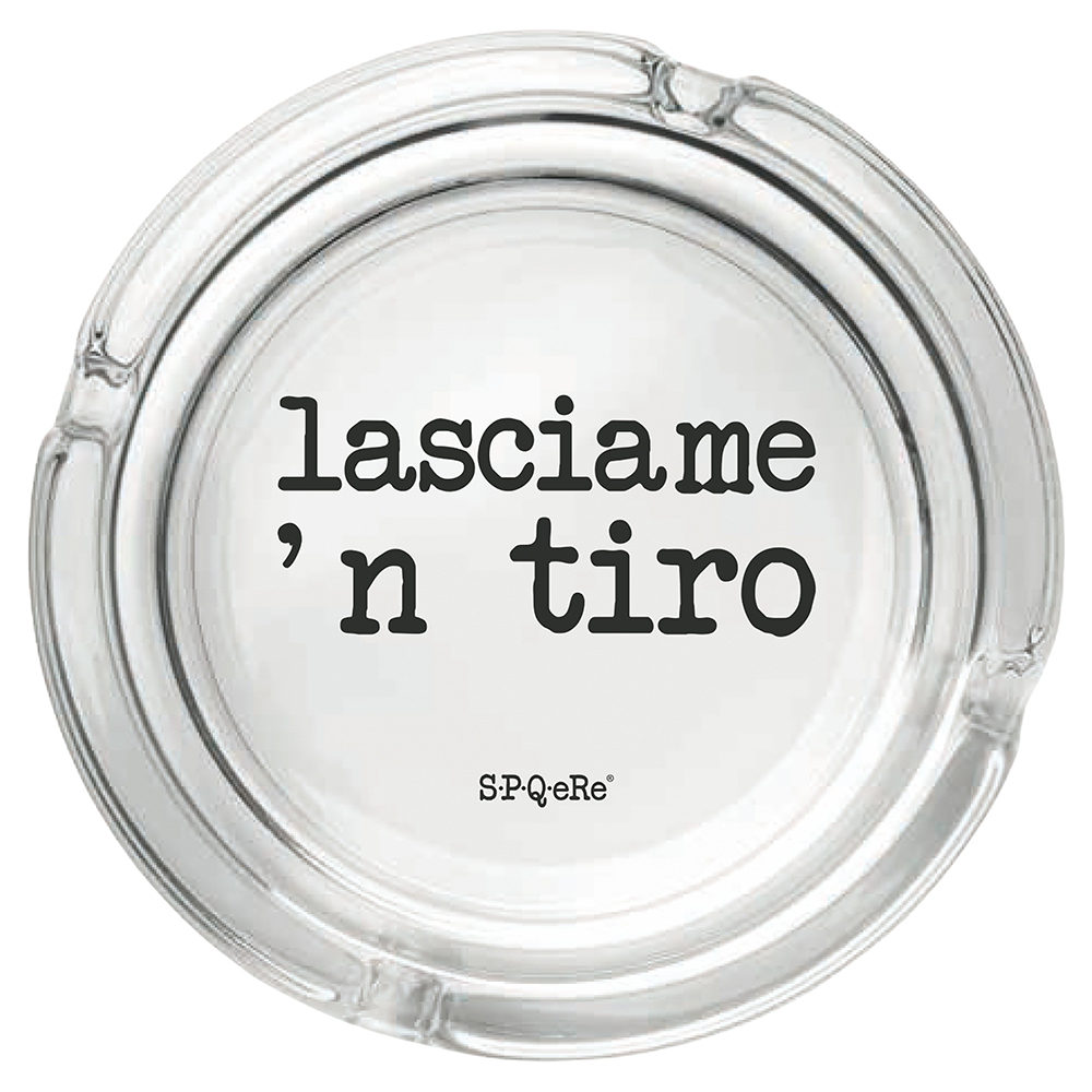 Posacenere in vetro, S.P.Q.eRe