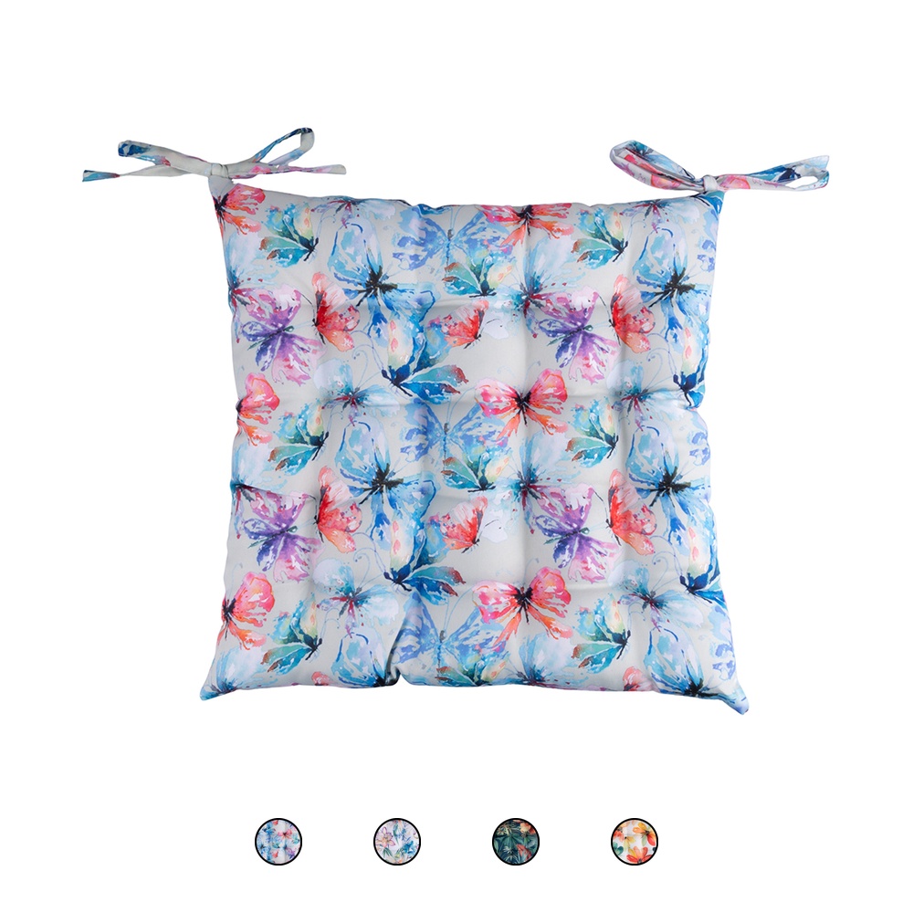 <p>Cuscino sedia con laccetti 40x40 cm, Amsterdam Sibilla</p>
