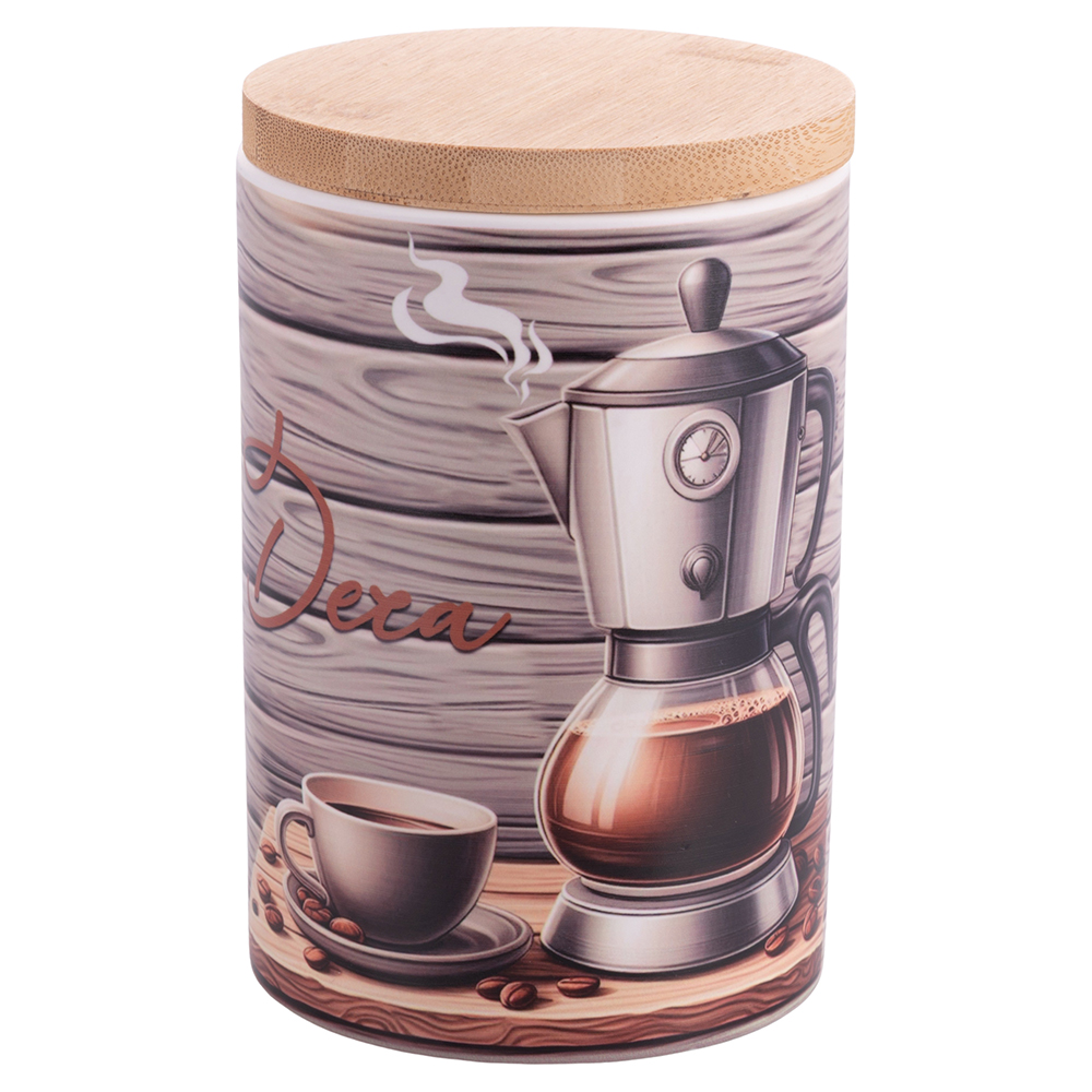 <p>Barattolo deca in ceramica 750 ml, Coffee Time</p>