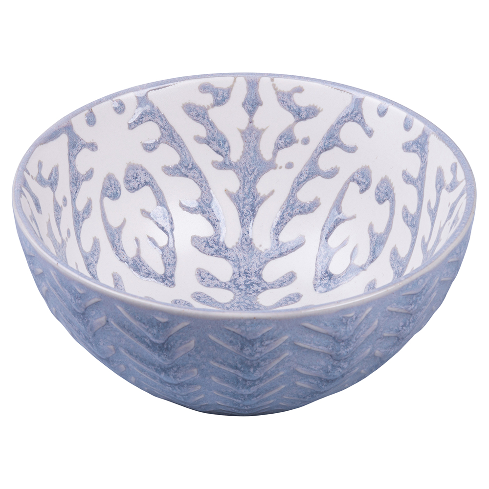 Ciotola tonda 12,5 cm in ceramica doppio decoro, Reactive