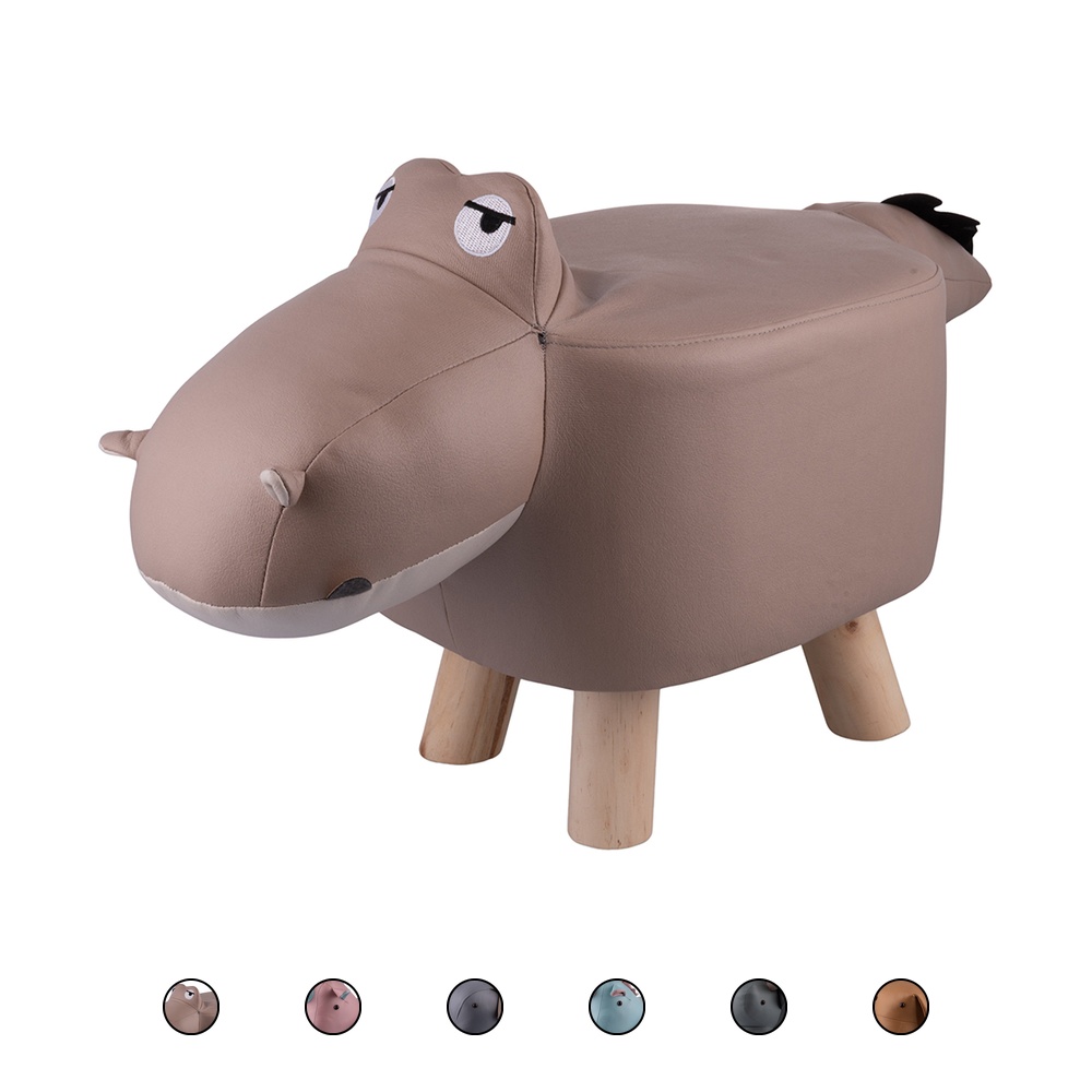 Sgabello mini animal 45x24x28 cm, effetto PU, Sibilla