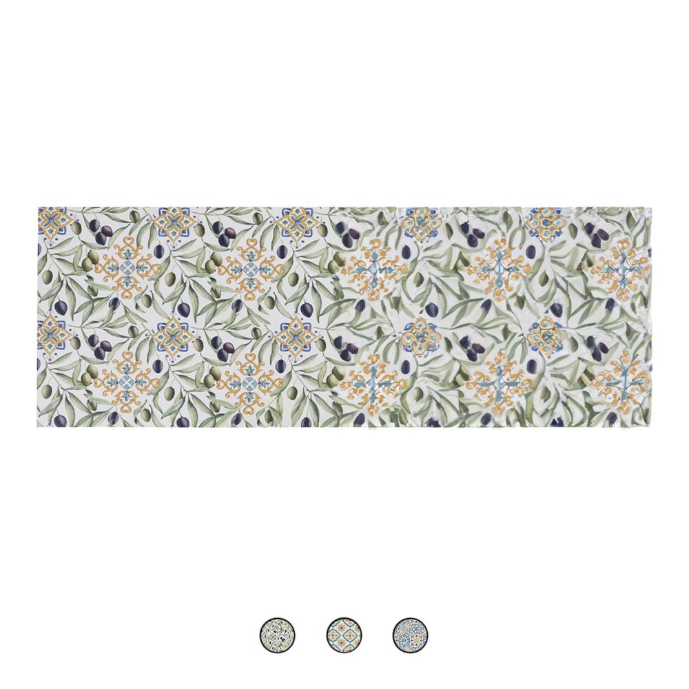 Tappeto cucina antimacchia 60x200 cm in vinile, Posillipo