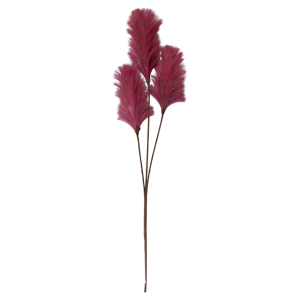 <p>Ramo decorativo artificiale con piume h. 100 cm, rosa antico, Sibilla</p>