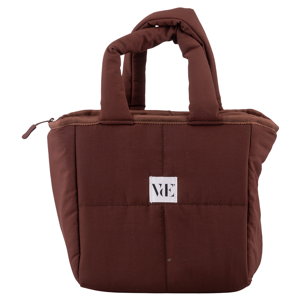 <p>Portapranzo/borsa termica doppia impugnatura, mocha mousse, Puffy</p>