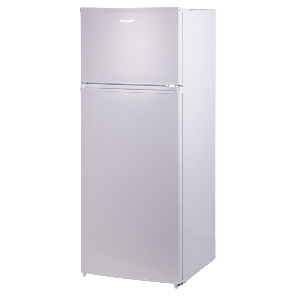Frigorifero con freezer 240L doppia porta 55x55x143 cm, bianco, Kooper