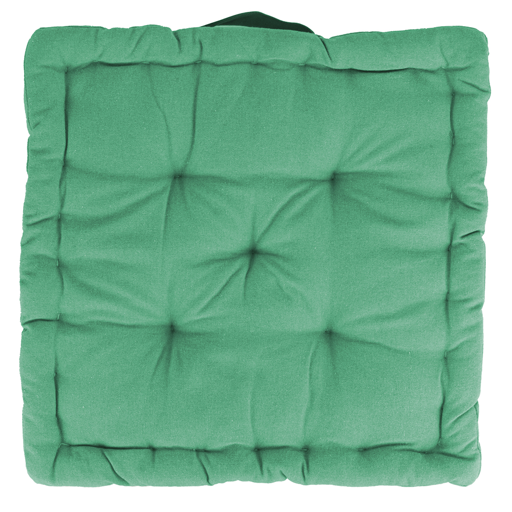 Cuscino materasso per sedia 40x40x7 cm, verde amazzonia, Sibilla