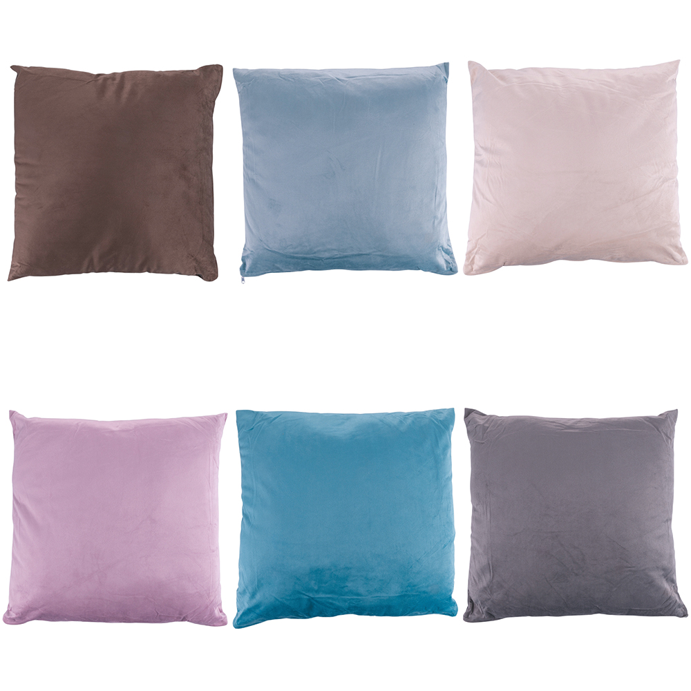 Cuscino arredo 45x45 cm effetto velluto sfoderabile, Sibilla