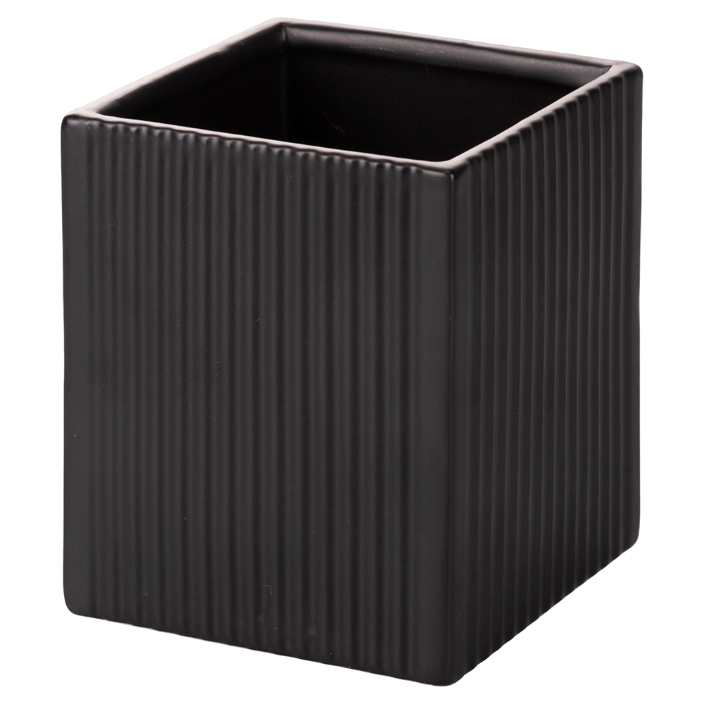 Portautensili nero in gres, Modern