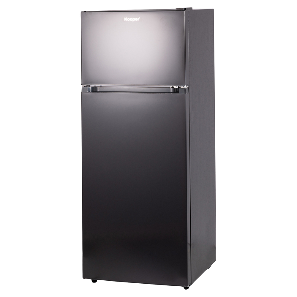 Frigorifero con freezer 240 L doppia porta 54,2x54,2x142,5 cm, grigio scuro, Kooper