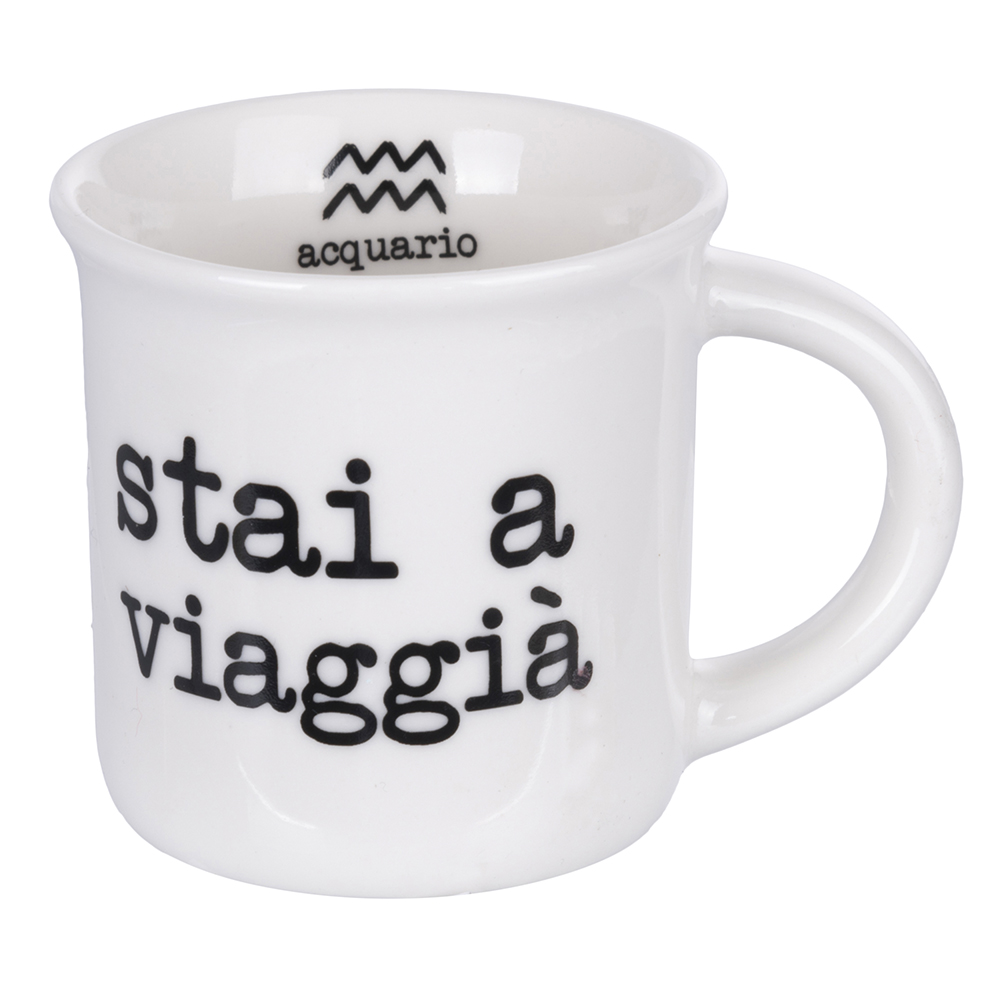 Tazzina caffè 90 ml, acquario, S.P.Q.eRe Zodiaco