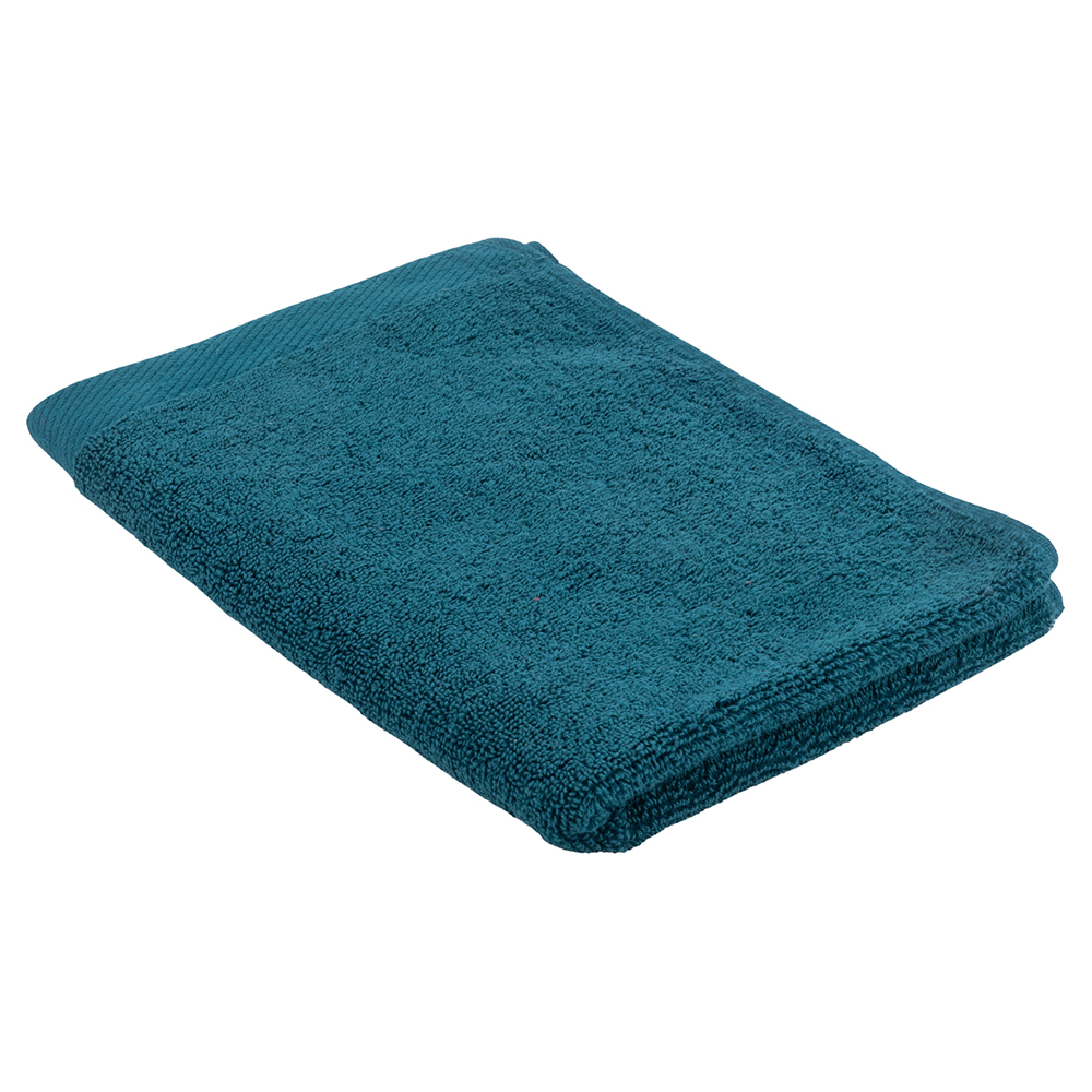 Asciugamano in morbidissimo cotone 40x60 cm, ottanio Sibilla